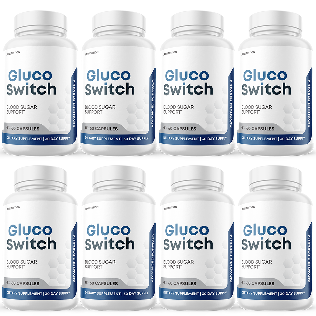 Gluco Switch - Blood Sugar Support Dietary Supplement 60 Capsules (8 Pack)